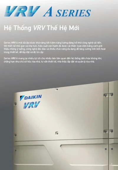 HỆ THÔNG LẠNH TRUNG TÂM VRV-6A